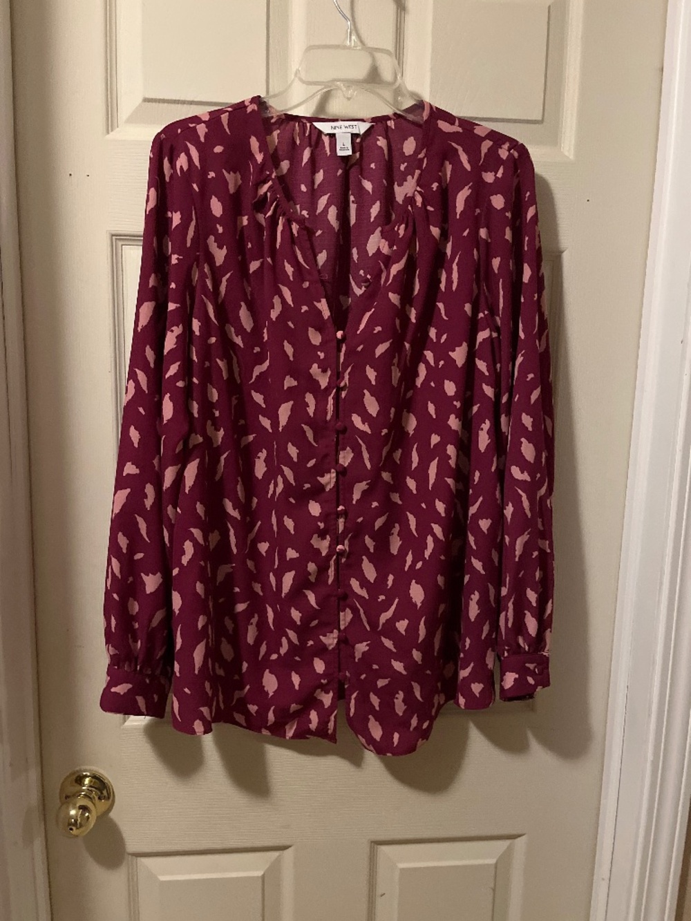Burgundy top